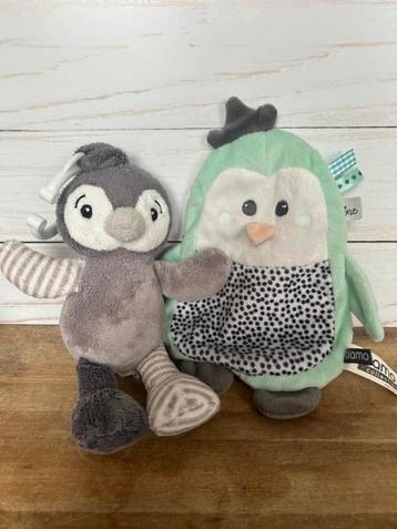 Tiamo Pinguin set, knuffel en knuffeldoekje beschikbaar voor biedingen