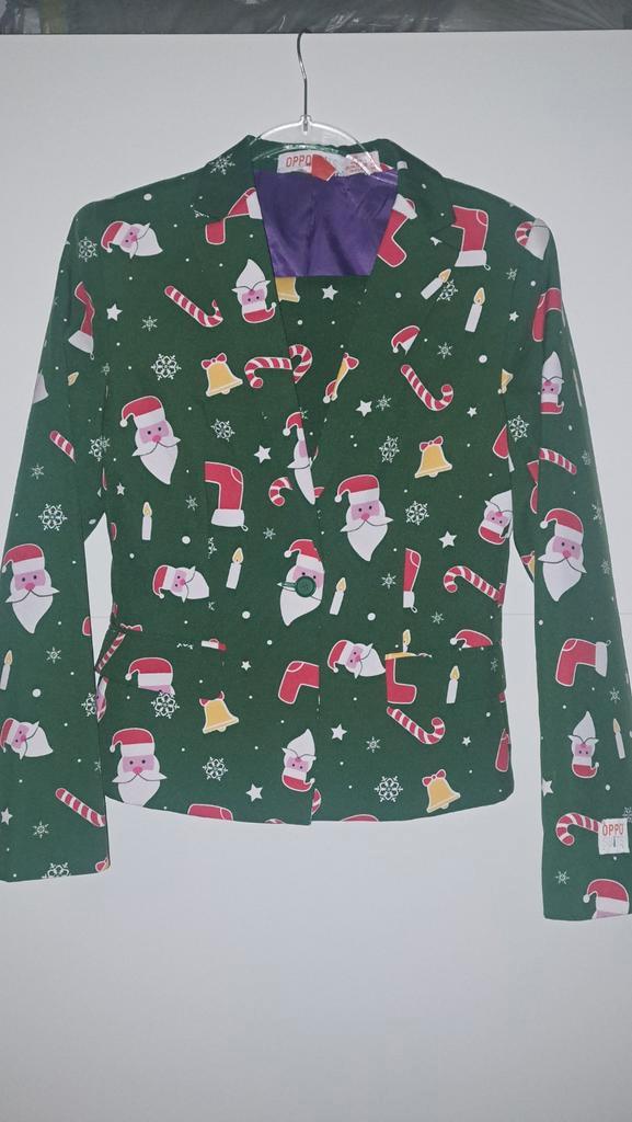 Opposuits kerstpak colbert en rok maat 38 zgan, Kleding | Dames, Carnavalskleding en Feestkleding, Zo goed als nieuw, Kleding