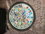 Mooie bijzettafel mozaiek zo goed als nieuw., Huis en Inrichting, Tafels | Bijzettafels, Minder dan 55 cm, Rond, Zo goed als nieuw