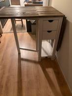 Rivera Maison Uitschuifbare Eettafel + Barkrukken, Huis en Inrichting, Tafels | Eettafels, Ophalen, Gebruikt, 50 tot 100 cm, Vijf personen of meer