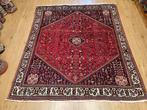Vintage handgeknoopt perzisch tapijt abedeh 218x192, 200 cm of meer, 150 tot 200 cm, Gebruikt, Rechthoekig