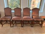 4 Antieke Stoelen met Velours Bekleding, Antiek en Kunst, Ophalen