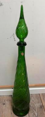 Empoli karaf fles met dop Made in Italy, Antiek en Kunst, Antiek | Glas en Kristal, Verzenden
