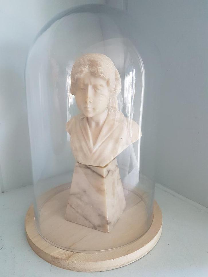 Buste, Begin 20ste eeuw - Jeanne dÁrc - Renaissance., Antiek en Kunst, Kunst | Beelden en Houtsnijwerken, Ophalen of Verzenden