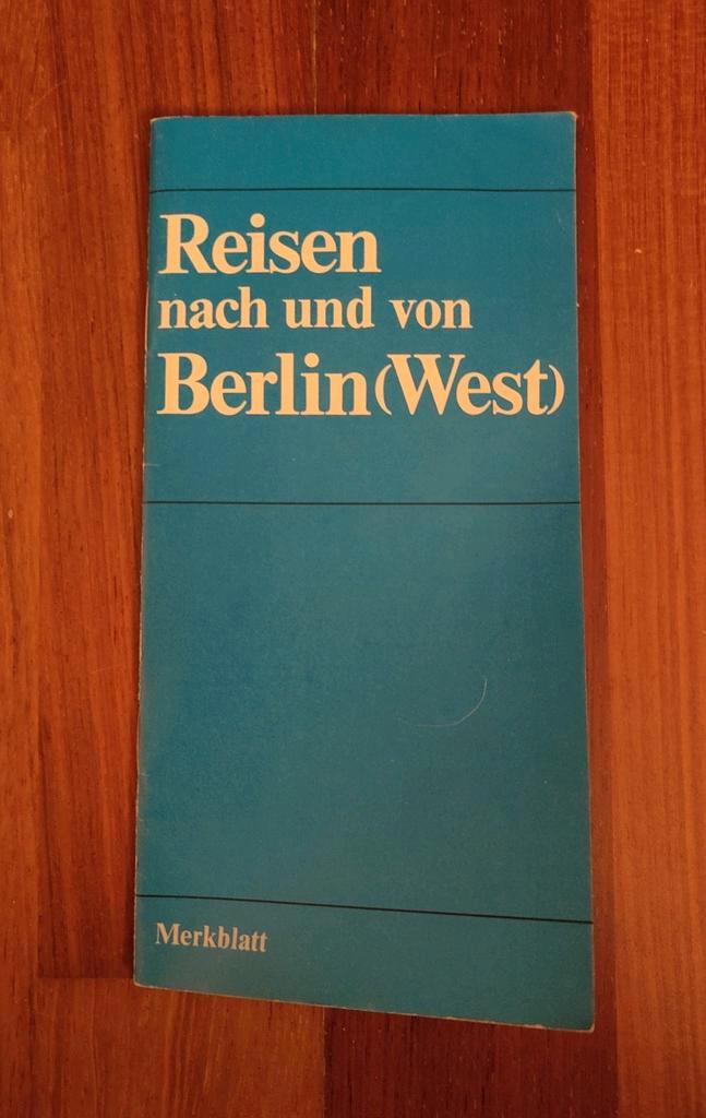 Folder uit 1981 (vòòr de val van de Berlijnse muur), Verzamelen, Tijdschriften, Kranten en Knipsels, Tijdschrift, 1980 tot heden