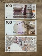 3 verschillende 100 gulden biljetten, Ophalen, 100 gulden, Setje