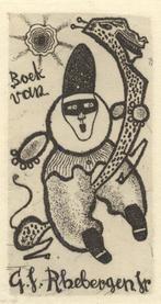 0399 Ex Libris Nederland : Cor de Wolff, 1952, Antiek en Kunst, Kunst | Etsen en Gravures, Verzenden