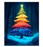 Nieuwe diamond painting van een kerstboom. Afmeting is 40x50, Hobby en Vrije tijd, Overige Hobby en Vrije tijd, Ophalen of Verzenden