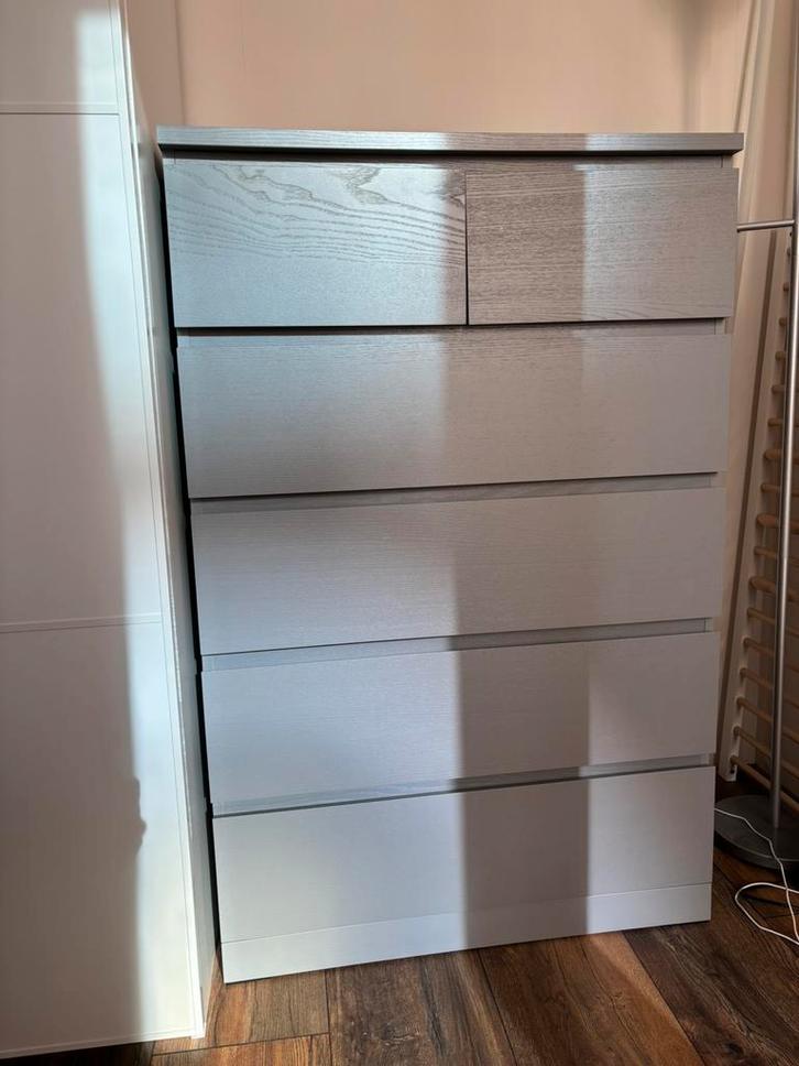 Ikea malm chest of 6 drawers, Huis en Inrichting, Kasten | Schoenenkasten, Zo goed als nieuw, Ophalen