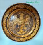 houten bord met adelaar messing/koper omlijnd, Huis en Inrichting, Woonaccessoires | Wanddecoraties, Ophalen of Verzenden