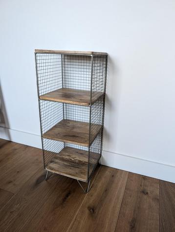 Mango wood & metal shelf | Mangohouten en metalen plank beschikbaar voor biedingen