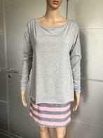 D686 NIKKIE maat 36=S jurk jurkje grijs/roze, Kleding | Dames, Ophalen of Verzenden, Zo goed als nieuw, Nikkie, Roze