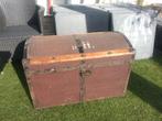 Antieke hutkoffer/scheepskist begin 1900, Antiek en Kunst, Ophalen
