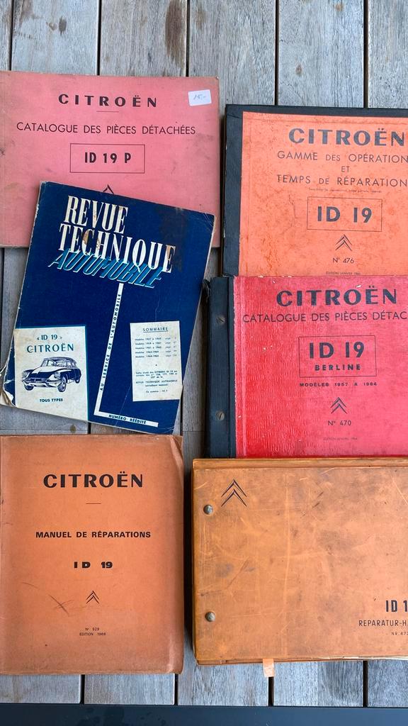 Werkplaatshandboeken Citroën ID19, Auto diversen, Handleidingen en Instructieboekjes, Ophalen of Verzenden