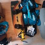 2 Gaastra kites 7 en 9 m2 en board, Ophalen, Kitesurf-set, Twintip, Zo goed als nieuw