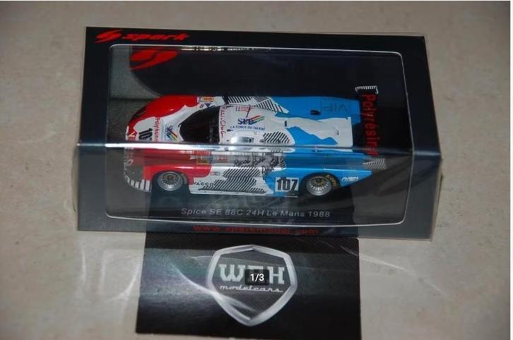 SALE !! 1:43 SPICE 88C LEMANS 1988 SPARK S4768 WRH, Hobby en Vrije tijd, Modelauto's | 1:43, Zo goed als nieuw, Auto, Overige merken