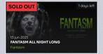 Fantasm all night long️ 1 ticket, Eén persoon