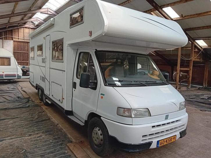 Camper Fiat ducato 2.5TD, 6 persoons, off grid, Caravans en Kamperen, Campers, Particulier, meer dan 6, Integraal, Eura Mobil