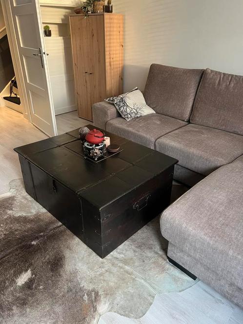 Teakhout salontafel, Huis en Inrichting, Tafels | Salontafels, Zo goed als nieuw, Minder dan 50 cm, 50 tot 100 cm, 100 tot 150 cm