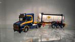 Tekno Scania t620 ASG tank container, Hobby en Vrije tijd, Modelauto's | 1:50, Ophalen of Verzenden, Zo goed als nieuw, Bus of Vrachtwagen