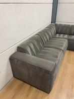 Mooie luxe grijze ribstof hoekbank - GEREINIGD!!!, Huis en Inrichting, Banken | Bankstellen, Ophalen, 250 tot 300 cm, Luxe, Hoekbank
