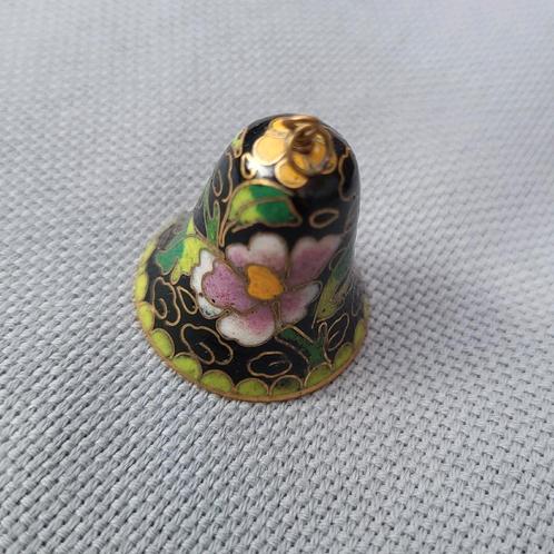 Vintage emaille Chinees cloisonnébel ornament, Antiek en Kunst, Antiek | Emaille, Ophalen of Verzenden
