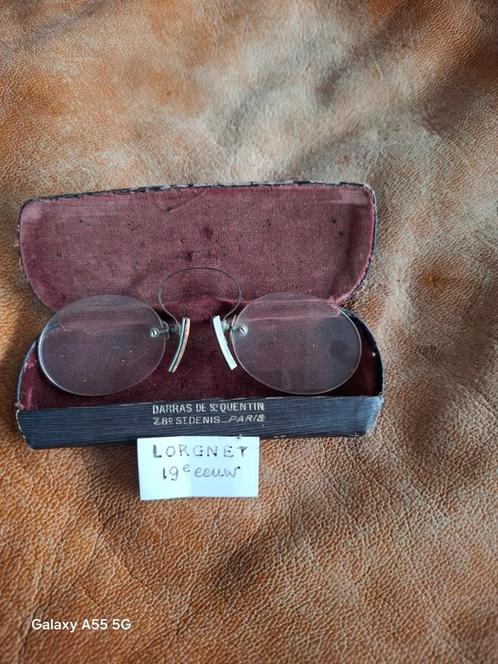 Antieke Lorgnet met Etui - Darras de St. Quentin, Antiek en Kunst, Antiek | Kleding en Accessoires, Dames, Heren, Ophalen of Verzenden