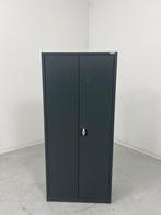 Kledingkast met slot - Grijs, 4 legborden - PovagTweedeLeven, Huis en Inrichting, Kasten | Kledingkasten, Overige materialen, Nieuw