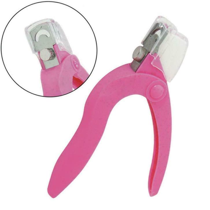 Nagel tip knipper SAFETY TRIPLE CUT, roze., Sieraden, Tassen en Uiterlijk, Uiterlijk | Cosmetica en Make-up, Ophalen of Verzenden