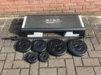 Reebok step met les Mills Bodypump set body pump stang, Sport en Fitness, Fitnessmaterialen, Ophalen of Verzenden