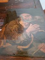 Schilderij van een monnik kerk, Antiek en Kunst, Ophalen of Verzenden