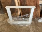 2 sets  witte onderstel kruis en recht vanaf €75.- bi, Huis en Inrichting, Tafelonderdelen, Ophalen, Tafelpoot, Nieuw, 50 tot 100 cm