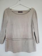 Vero moda shirt driekwart mouw, suède achtig stofje, Beige, Maat 38/40 (M), Ophalen of Verzenden, Lange mouw