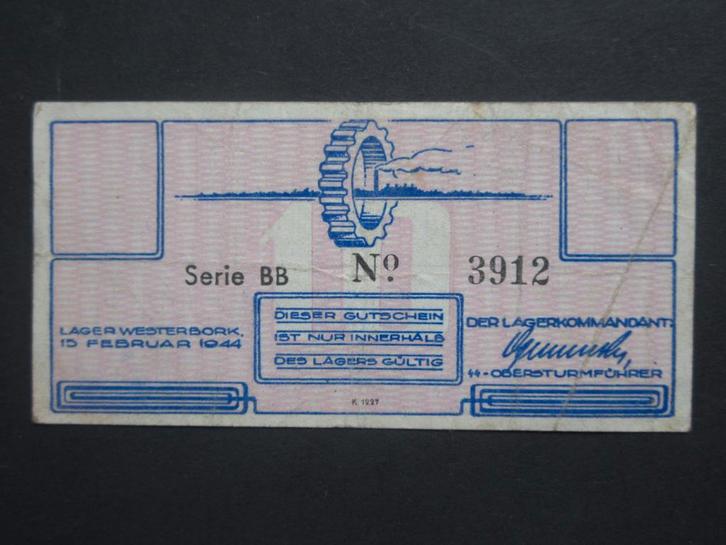 10 Cent 1944 Concentratiekamp Westerbork (01) WW2, Postzegels en Munten, Bankbiljetten | Nederland, Los biljet, Verzenden