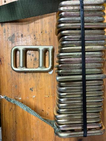 Zware metalen spanband gespen / buckles – 100 kN - 25 stuks beschikbaar voor biedingen