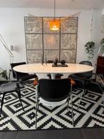 Design eettafel hoogglans wit met tulip voet, Huis en Inrichting, Tafels | Eettafels, Ophalen of Verzenden, Zo goed als nieuw