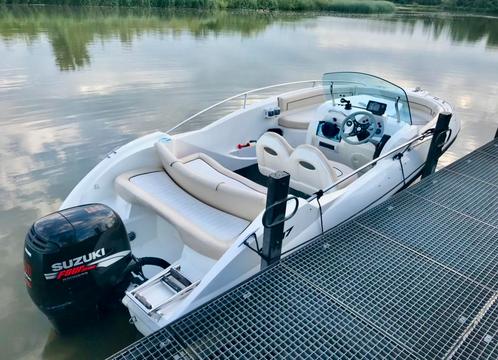 Te koop: Concoleboot Scarani SOL 17 met Pega trailer, Watersport en Boten, Vis- en Consoleboten, Zo goed als nieuw, 70 pk of meer