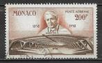Monaco 1958 Luchtpost Paus Pius X, Postzegels en Munten, Monaco, Verzenden, Gestempeld