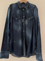 Dsquared2 Spijkerblouse Maat 54 - Geweldig Design!, Kleding | Heren, Overhemden, Ophalen of Verzenden, Zo goed als nieuw, Blauw