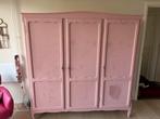 Roze Vintage Kledingkast Queen Ann style, Ophalen, Gebruikt, 50 tot 100 cm, 150 tot 200 cm
