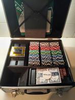 Luxe pokerkoffer met 600 fiches, Een of twee spelers, Ophalen of Verzenden, Zo goed als nieuw