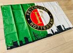 Stoere NIEUWE Groen Witte Feyenoord Logo Vlag, Ophalen of Verzenden, Nieuw, Feyenoord