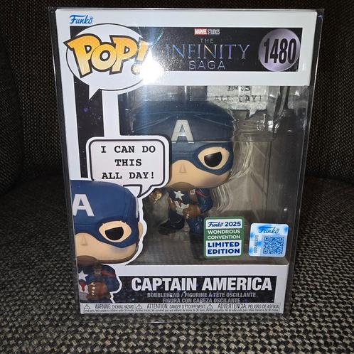 Funko Pop! 1480 Captain America (Marvel) Limited Edition, Verzamelen, Poppetjes en Figuurtjes, Nieuw, Ophalen of Verzenden