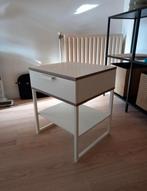 Trysil Nachtkastje (IKEA) Wit / Taupe, Ophalen, Zo goed als nieuw