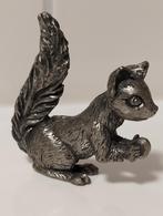 Vintage peltro Argentato 999 tinnen eekhoorntje, Ophalen of Verzenden