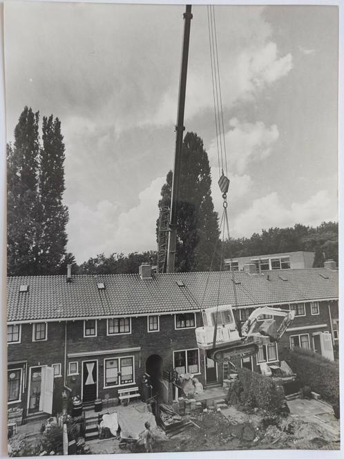 D023 Dordt Hijskraan Kraan Fotograaf Rinie Boon, Verzamelen, Foto's en Prenten, Voor 1940, Ophalen of Verzenden