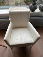 Leolux leren eetkamerstoel, Huis en Inrichting, Stoelen, Ophalen, Wit, Leer, Zo goed als nieuw