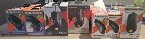 Partij SteelSeries muizen – Alleen als geheel!, Computers en Software, Muizen, Refurbished, Muis, Linkshandig, Rechtshandig, Draadloos
