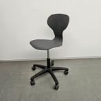 Set 3x Eromesmarko verrijdbare kunststof stoel bureaustoel, Huis en Inrichting, Bureaustoelen, Ophalen, Gebruikt, Zwart