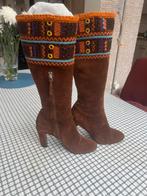 Originele MiuMiu dames laars maat 38/39, Kleding | Dames, Ophalen of Verzenden, Zo goed als nieuw, Bruin, Hoge laarzen